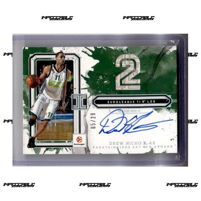 2025-26 Panini Impeccable EuroLeague - #ISA-NIC Drew Nicholas On Card Auto /29