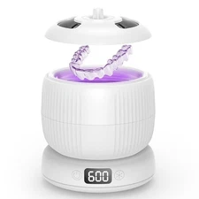 Ultrasonic Retainer Cleaner for Dentures & Aligner, Durable Removable Base Top