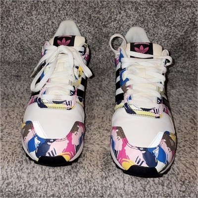 adidas ZX 700 ORIGINALS Men Colorblock White Black Bloom Sneaker
