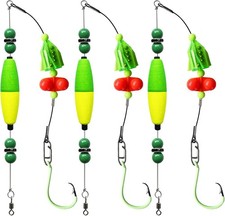 Catfish Rig,Catfish Rigs Float with Rattler 8/0, Green-Yellow