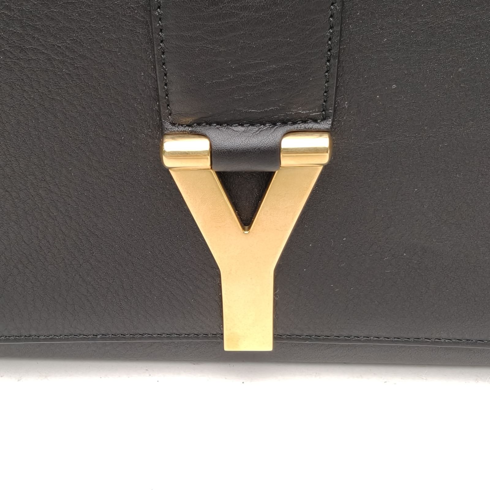 SAINT LAURENT Y Hardware Clutch Bag Black Calfskin P206537875 thumbnail 6