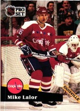 1991-92 Pro Set - Mike Lalor #255 French