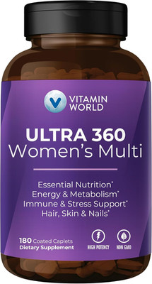 Vitamin World Ultra 360 Multivitamin for Women, Women's Multivitamin with Herbs