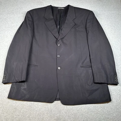 Vintage Giorgio Armani Le Collezioni 46R Black Wool 3-Button Blazer Italy NOTE