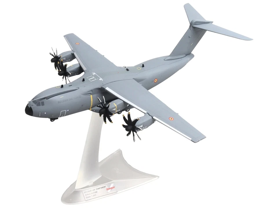 AIRBUS A400M ATLAS AIRCRAFT "BELGIAN AC" 1/200 DIECAST MODEL BY HERPA HE573665 - Image 2 of 4