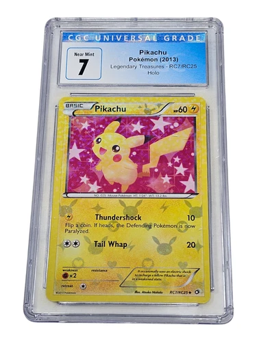 Pikachu RC7/RC25 Legendary Treasures Holo CGC 7 Near Mint 8007