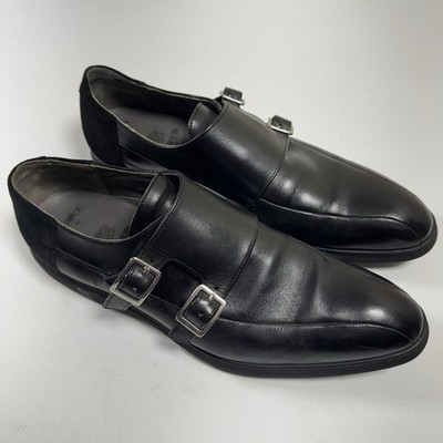 Lloyd 1888 Warwick Black Double Monk Strap Shoes US 8.5 UK 7.5 Leathers Men s