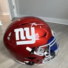 Malik Nabers Signed New York Giants Football Helmet SPEEDFLEX Fanatics