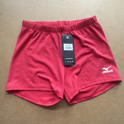 Mizuno Low Rider Women s Volleyball Shorts - Spandex - New Drylite Medium Red