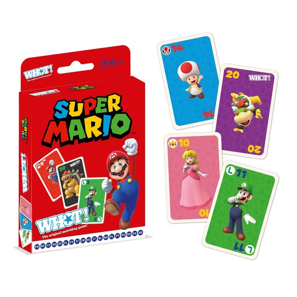 Winning Moves Super Mario Whot! Card Game English Edition Family Card Game For-image