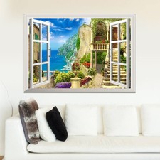  Adesivi romantici per finestre fai da te arte decorazione murale adesivi murali rimovibili TV