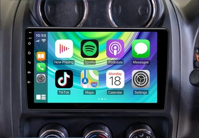 10'' Carplay For 2009-2017 Jeep Compass Car Stereo Radio Android 15 GPS Navi