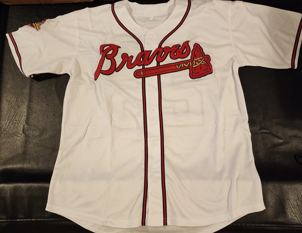 Andruw Jones Autographed Atlanta Braves 1996 World Series Home White Jersey - Image 4 of 4