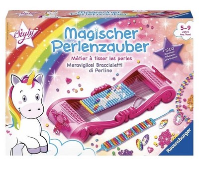 Ravensburger - Be Creative - 18513 - Magischer Perlenzauber Einhörner 5+