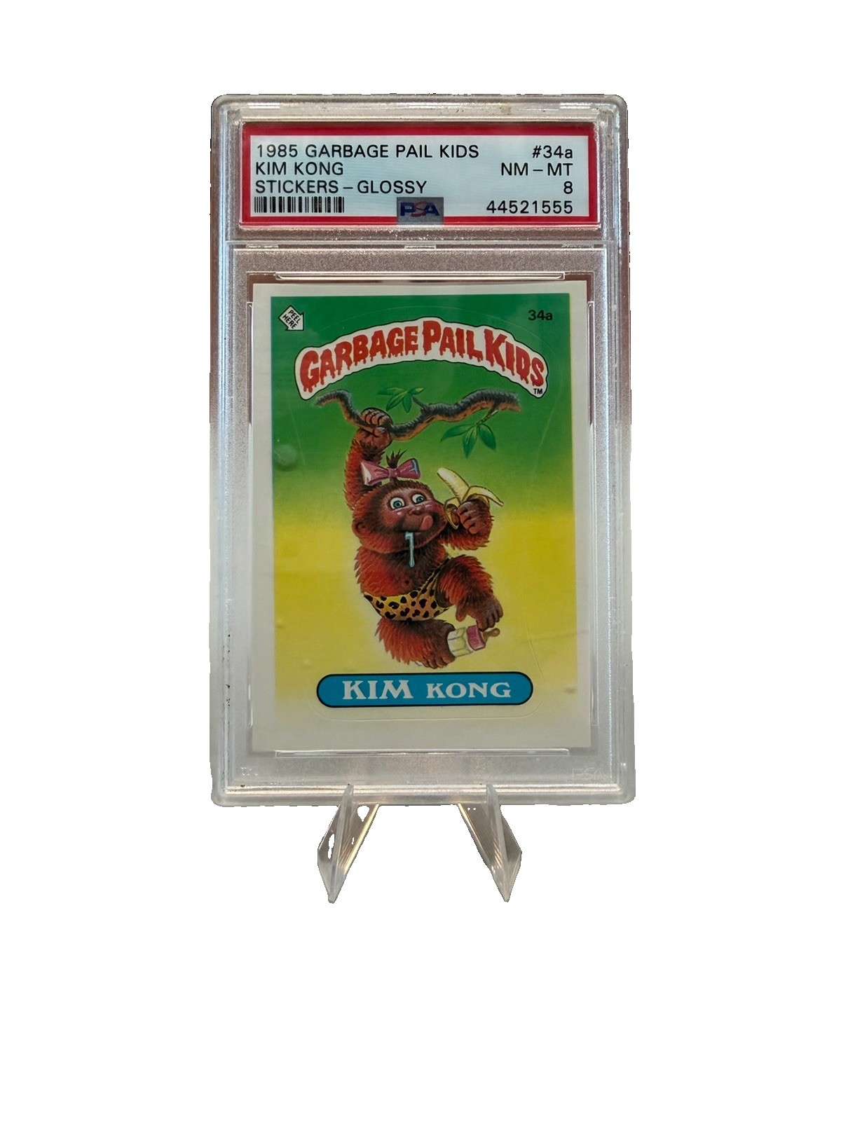 1985 Topps Garbage Pail Kids Series 1 #34a Kim Kong PSA 8