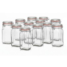 FLINKO 12 Vorratsgläser 1,5 Liter Gläser mi...