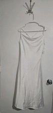 Show Me Your Mumu Verona Cowl Dress Womens Sz XS White Formal Preppy Festive 