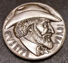 CB- Medaglia Giuseppe Verdi Centenario dell'Aida 1971 - argento - GTTS174