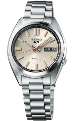 Seiko 5 Sports Automatic Ivory Men's Watch - SRPK91