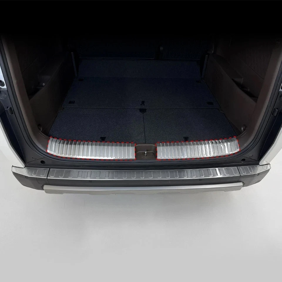 Ladekantenschutz Stoßstange Abdeckung für KIA PV5 Passenger Silber Edelstahl - Bild 4 von 4