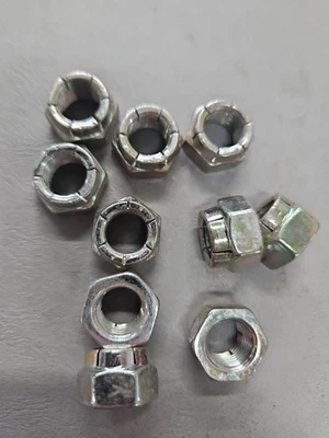 ARCTIC CAT 7/16-20 flex lock grade 8 yellow /zinc hex lock nuts 0123-296 (10)