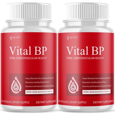 (2 Pack) Vital BP Advanced Blood Support Vitamin Formula VitalBP 120 Capsules