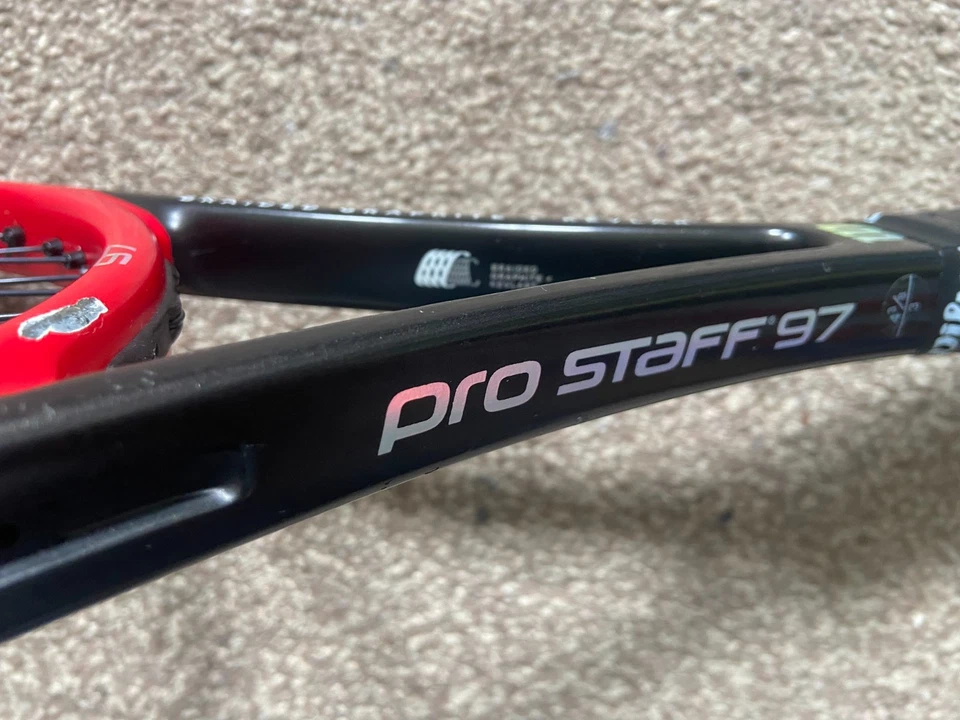 Wilson Pro Staff RF97 Adult Tennis Racket, Grip Size G4, 98² Head, photo 2 of 5