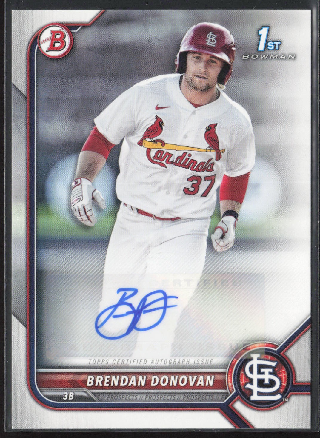 2022 Bowman Prospect Auto #PPA-BD Brendan Donovan