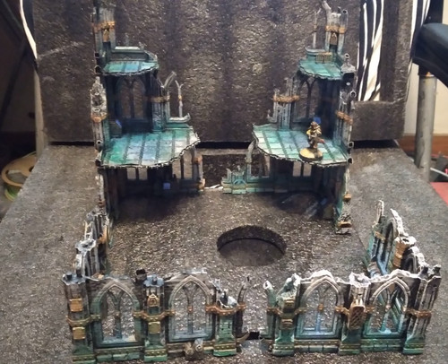 Warhammer 40k Terrain- Large Ruins- Painted Very Durable Ready for the table