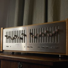 Pioneer SG-9800 Graphic Equalizer Collector Condition Custom Oak Case LED Kit