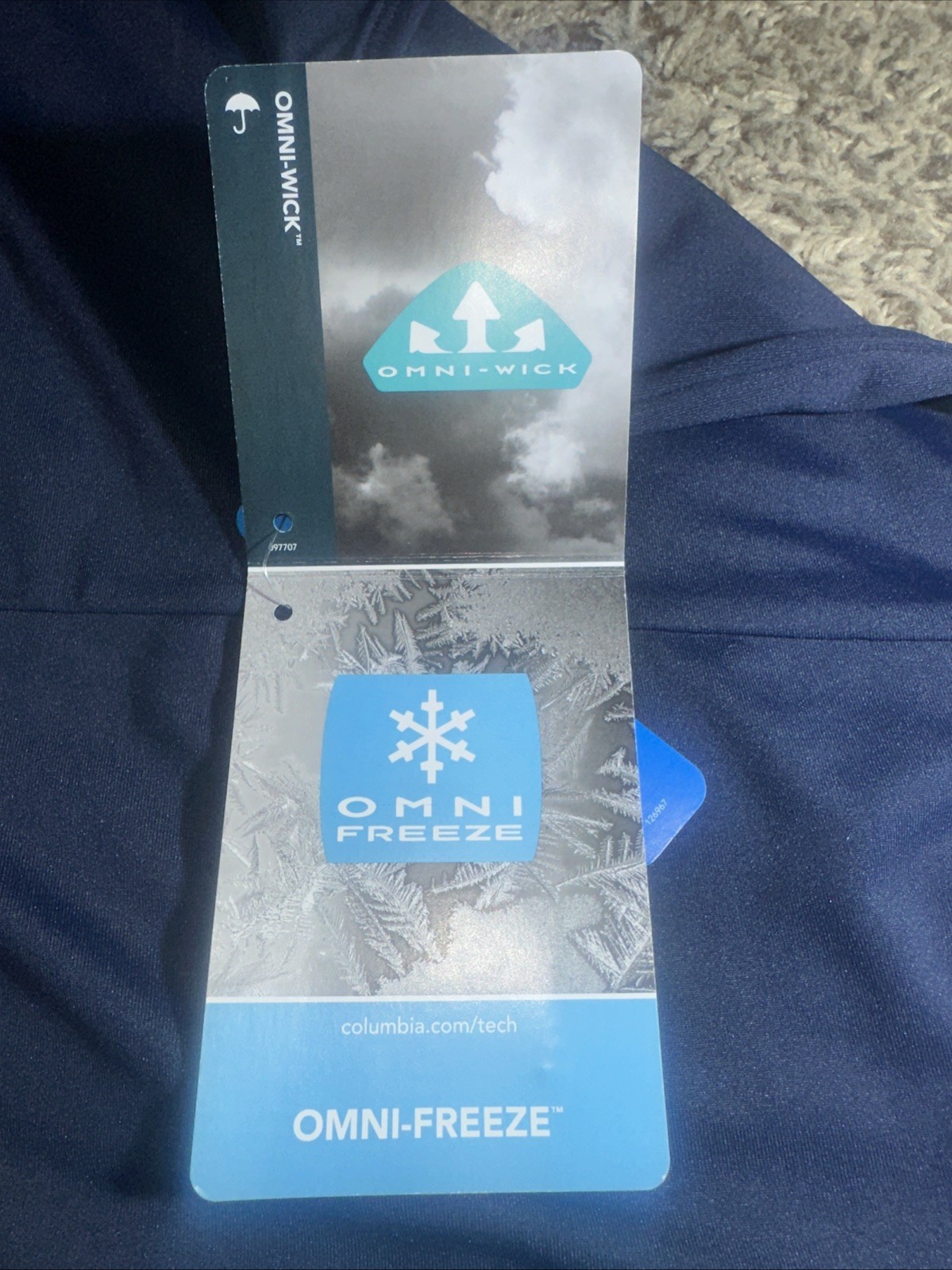 Women's Columbia Midway Bay Navy Blue Omni-Freeze Tank Dress Sz Medium MSRP $55 thumbnail 6