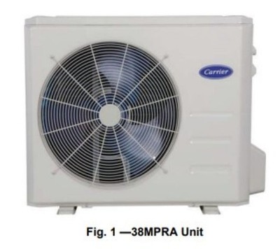 CARRIER 38MPRAQ24AA3 MINI SPLIT OUTDOOR UNIT 2 TON 208/230/1 HEAT PUMP R410