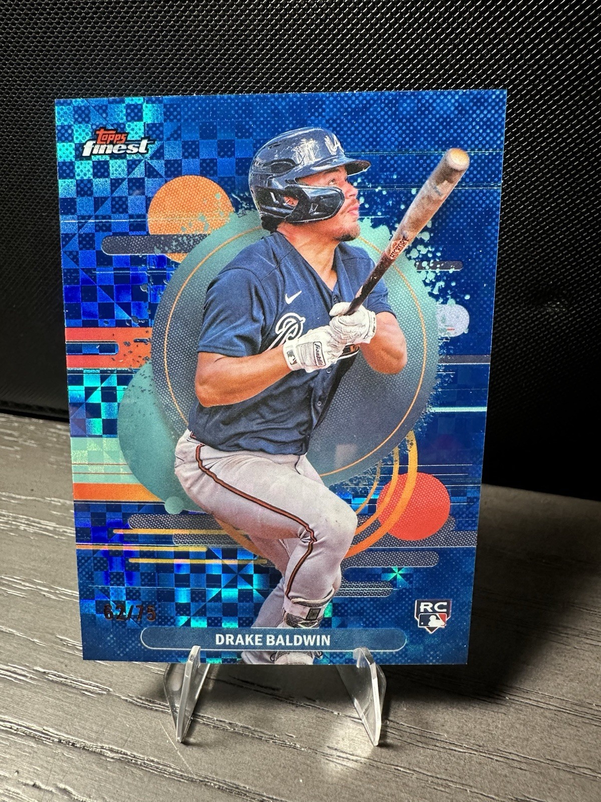 2025 Topps Finest DRAKE BALDWIN RC #183 Uncommon Blue Checkerboard /75
