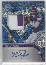 2021 Panini Spectra Aspiring Neon Blue Prizm 5/35 Kellen Mond Patch Auto 9hx