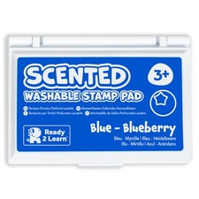 Blueberry Scented Blue Ink Stamp Pad for Kids Washable Non Toxic Crafting