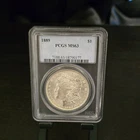 1889 Morgan Dollar $1 Silver Coin PCGS MS63 Philadelphia Uncirculated