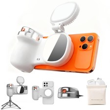 Magnetic Selfie Light  Phone Camera Grip with Detachable Wireless Shutter, E...