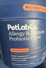 PetLab Co Allergy Immune Probiotic Chew Large Dog 07/26