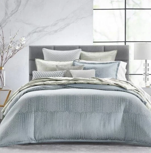 Hudson Park Faded Geo Euro Pillow Sham Slate 155 долл. США MRP - Изображение 3 из 3