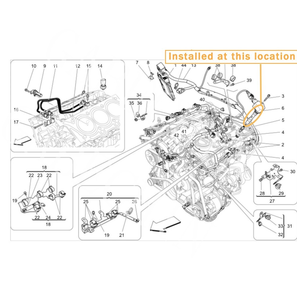 For Maserati Ghibli, Levante, Quattroporte engine 3.0 V6 ignition coils 288233