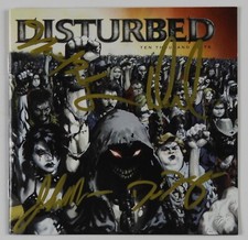 Disturbed JSA Signed Autograph CD Fully Signed Ten Thousand Fists Disturbed JSA Signed Autograph CD Fully Signed Ten Thousand Fists
