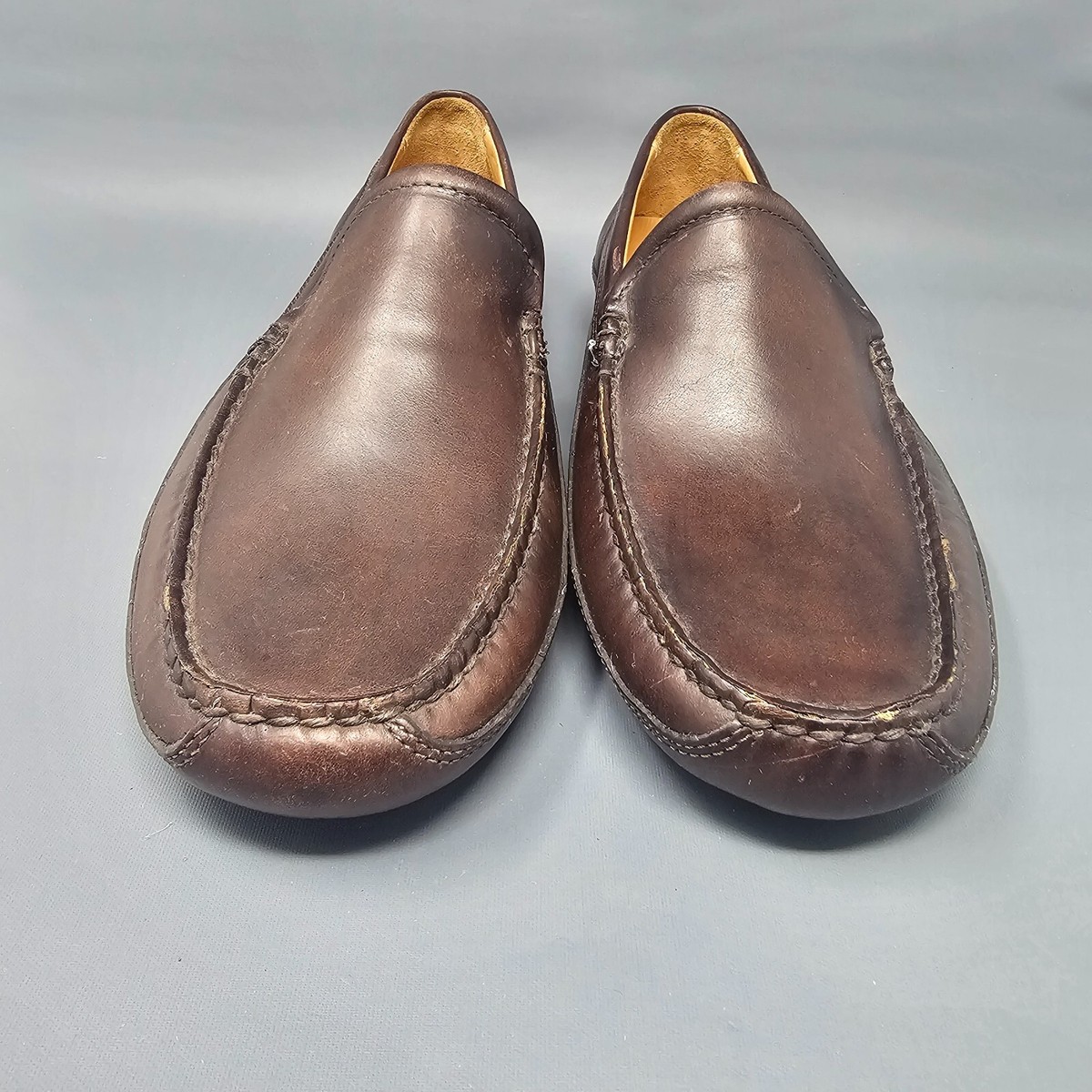 H.S. Trask & Co. Driving Moccasins Dark Burgundy Men\'s  Leather Loafer Size 12 M Barcelino - Luxury Fashion main image 2