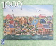 FX Schmid - Summer Harbor 1000 Piece Puzzle - 20" x 27" - Sealed with Small Tear