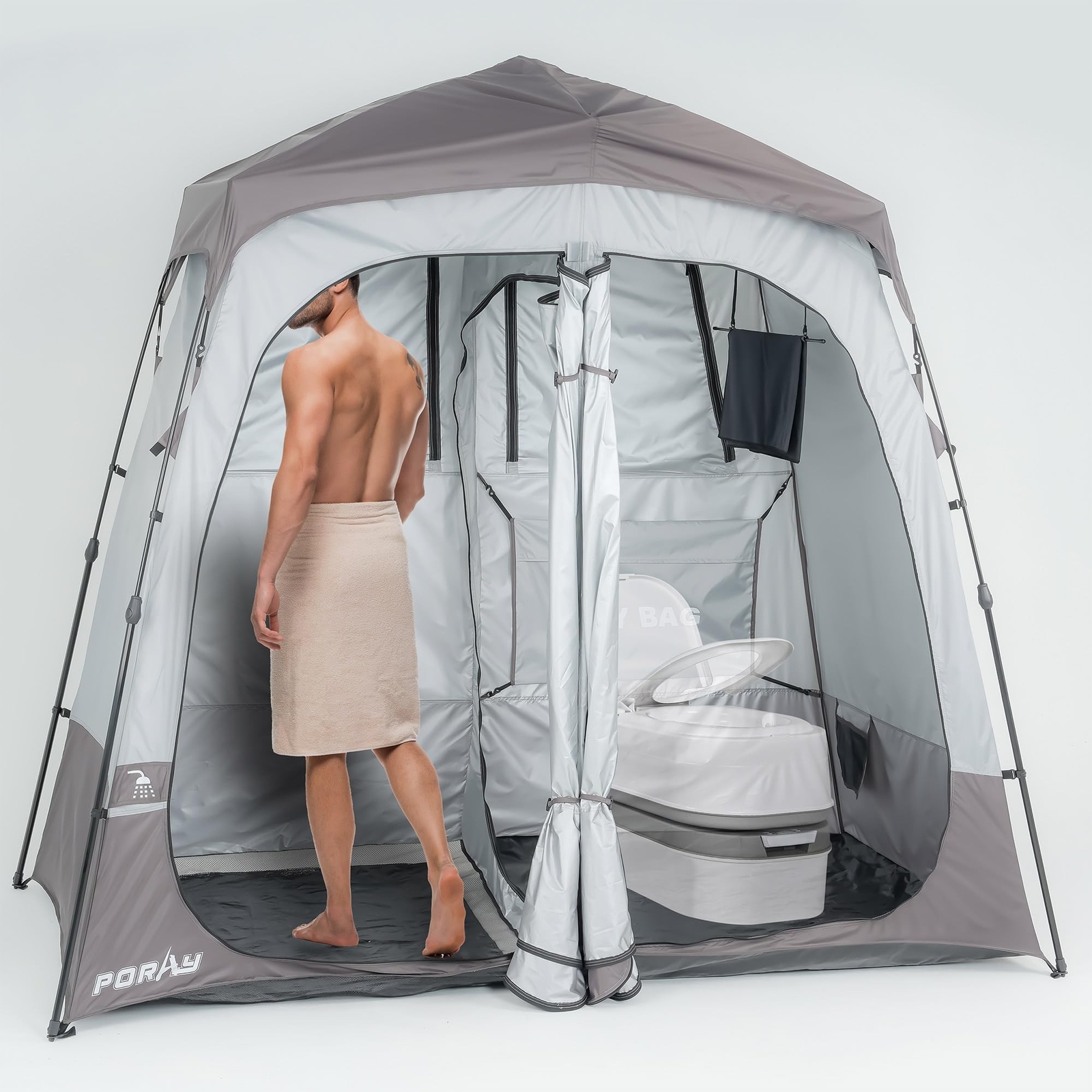 Poray Portable Shower Camping Tent Deluxe Changing Room Easy Set Up