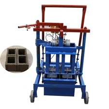 Hand-propelled Hollow Soil Block Brick Molding Machine 220V 15.75x7.87x7.87in