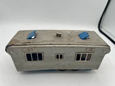 Vintage Japan SSS Shioji Co. Tin Camper Travel Trailer 1950s Metal Camper