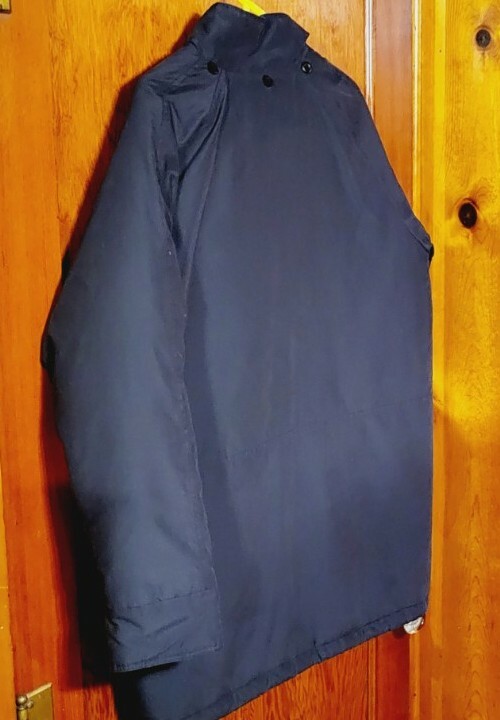 Women's Jacket Basic Editions Coat NAVY Parka Med… - image 6