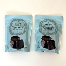2 Pack Trader Joe's Dark Chocolate Covered Caramels 10 oz Each Pack
