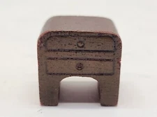 Vintage Antique Kage Strombecker Wood Dollhouse Furniture End Side Stand Table