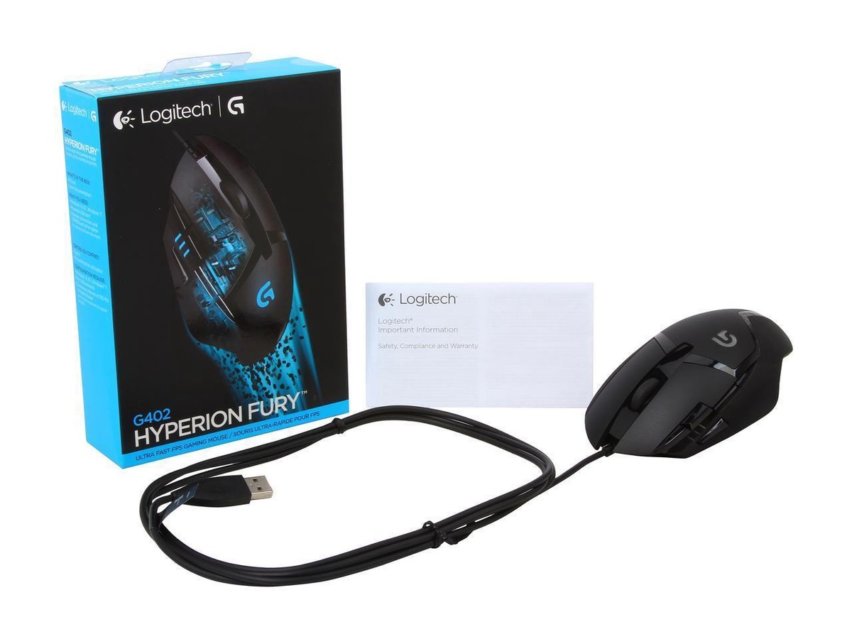 Logitech G402 Hyperion Fury FPS Gaming Mouse with High Speed